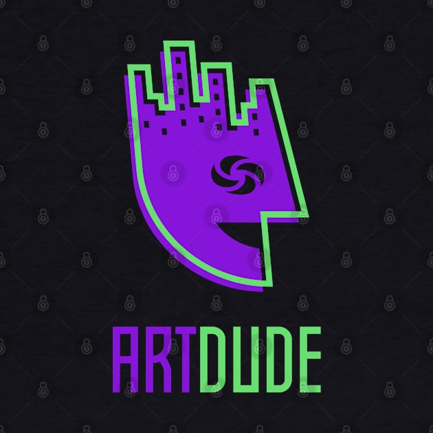 YourArtDude Logo In Purple And Lime by yourartdude